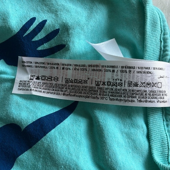 NWOT Disney Parks Peter Pan Long Sleeve Double sided Crew Neck Tee Size XS - Picture 5 of 7